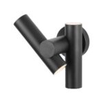 V-TAC Zidna rotacijska spot svjetiljka 2x2.6W, 4000K IP44 crna 23049
