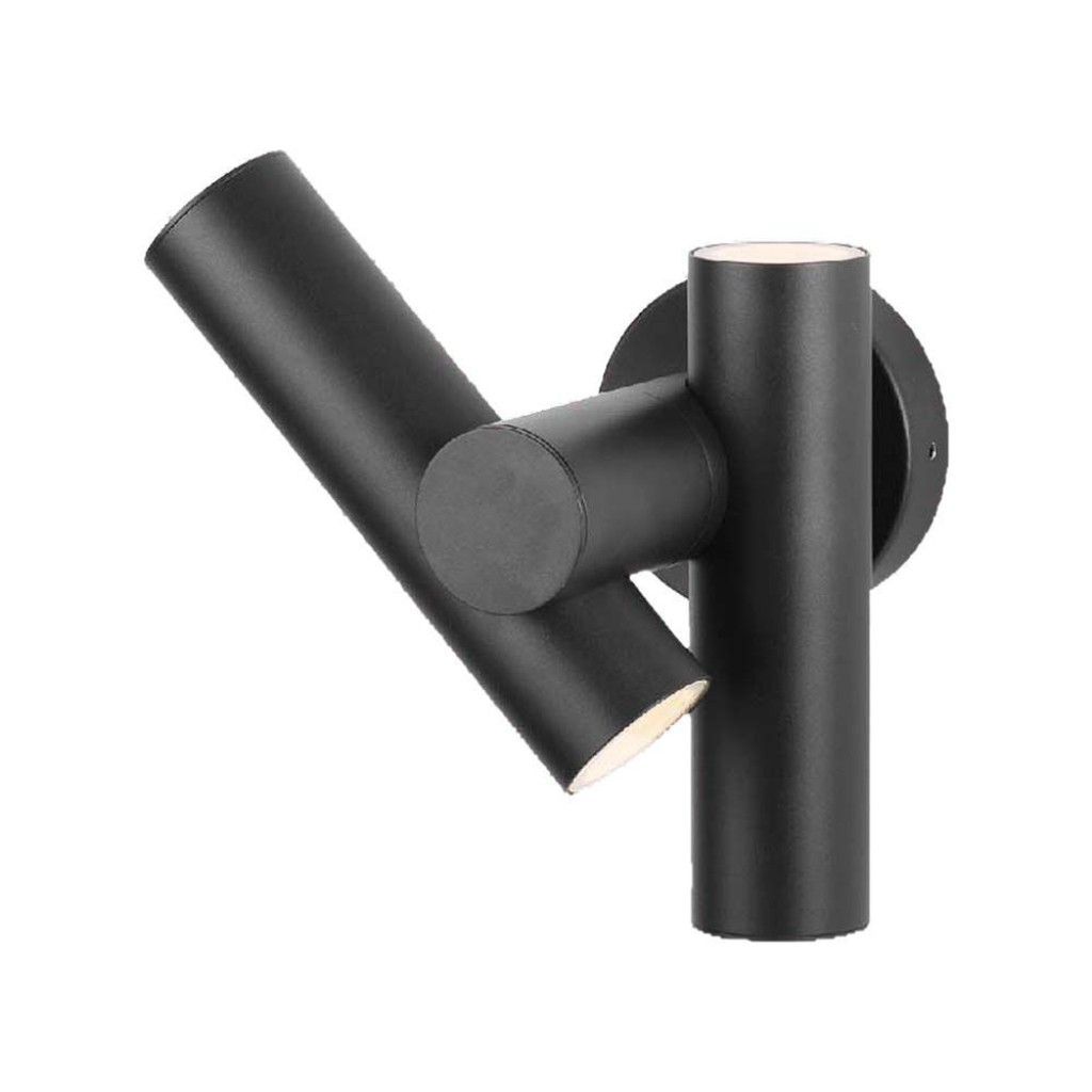 V-TAC Zidna rotacijska spot svjetiljka 2x2.6W, 4000K IP44 crna 23049 V-TAC Zidna rotacijska spot svjetiljka 2x2.6W, 4000K IP44 crna 23049 - Slika 1