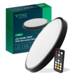 V-TAC 36W LED plafonjera s mirkovalnim senzorom-okrugla s crnim rubom 4000K IP44 76711