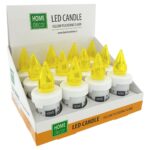 KSA ELEKTROPROFI (P1462) Bijela LED svijeća HD-130 HOME DECOR sa žutim titrajućim plamenomAA-R6 HD-130