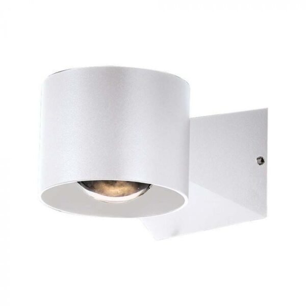 V-TAC 5W LED zidna svjetiljka 3000K bijelo tijelo IP65 10443