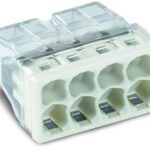 KSA ELEKTROPROFI WAGO Stezaljka za montažnu kutiju, kruti vodič: 0.5-2.5 mm², broj polova: 8, prozirna, svijetlosiva 2273-208
