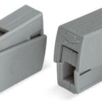 KSA ELEKTROPROFI WAGO 224-101 stezaljka za svjetiljku, fleksibilni vodič: 0.5-2.5 mm² , kruti: 0.5-2.5 mm², broj polova: 2, siva 224-101