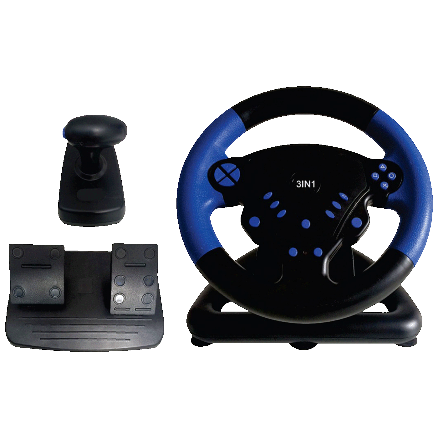 Connect XL Gaming volan 3u1, PS2/PS3/PC, vibracija, pedale - CXL-WH300 Connect XL Gaming volan 3u1, PS2/PS3/PC, vibracija, pedale - CXL-WH300 - Slika 1