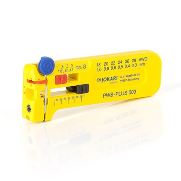 KSA ELEKTROPROFI Jokari alat PWS-PLUS 003 za mirko precizno skidanje izolacije za žice 0,30 to 1,00 mm Ø | AWG 28 - 18 J40026