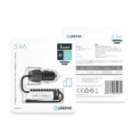 KSA ELEKTROPROFI Auto adapter za punjenje spiralni kabel 3,4A USB A+ Lightning kabel PLCRSL
