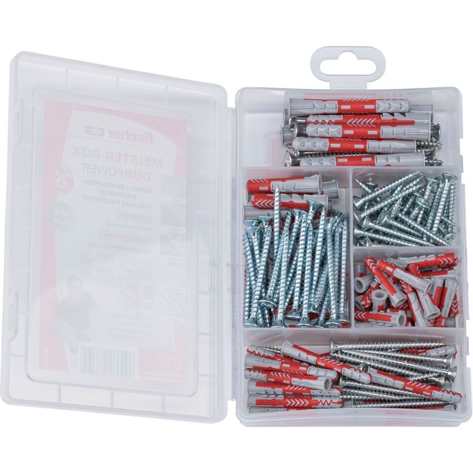 FISCHER Fischer Meister-Box DuoPower kratki/dugi + 150-dijelni vijci D641013 FISCHER Fischer Meister-Box DuoPower kratki/dugi + 150-dijelni vijci D641013 - Slika 1