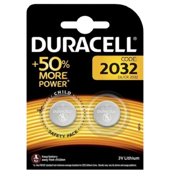 KSA ELEKTROPROFI DURACELL litijske plosnate baterije DL2032 blister 2 kom/pak DRB2032B2