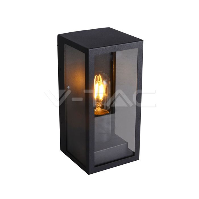V-TAC LED zidno svjetlo, E27 crno IP44 8517 V-TAC LED zidno svjetlo, E27 crno IP44 8517 - Slika 1