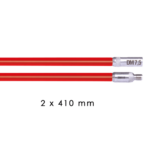 KSA ELEKTROPROFI Fleksibilne šipke za provlačenje RUNPOSTICKS crveni/teže savitljivi Ø 7,5 mm, 2 x 410 mm R20881