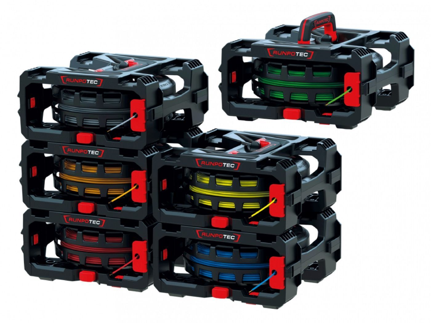 KSA ELEKTROPROFI CB 260 set rolera za odmotavanje kabela i žica - 6 komada R10217 KSA ELEKTROPROFI CB 260 set rolera za odmotavanje kabela i žica - 6 komada R10217 - Slika 1