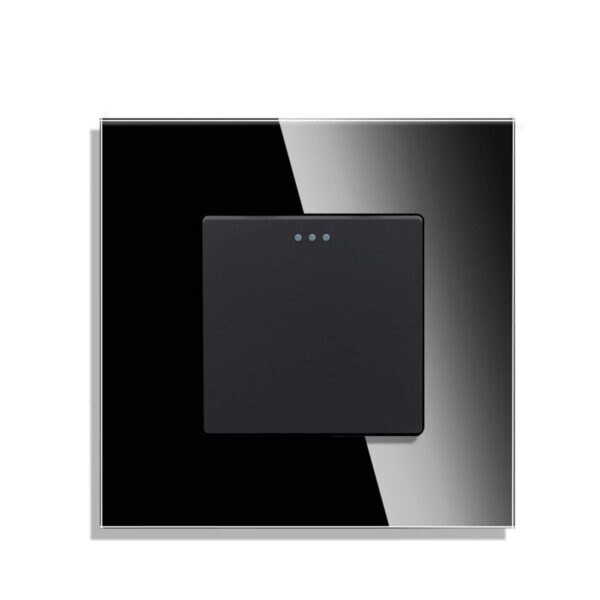ELEKTRO SMART DESIGN LINE križni mehanički prekidač s fluorescentnom indikacijom, crni DL-M1GMW-BK