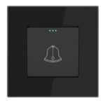 ELEKTRO SMART DESIGN LINE mehanički prekidač za zvono s fluorescentnom indikacijom, crni DL-DB-BK