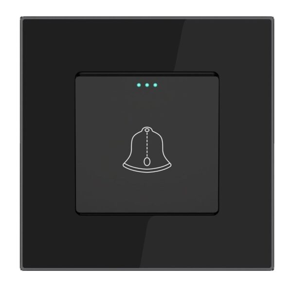 ELEKTRO SMART DESIGN LINE mehanički prekidač za zvono s fluorescentnom indikacijom, crni DL-DB-BK