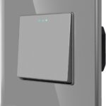 ELEKTRO SMART DESIGN LINE jednopolni mehanički prekidač s fluorescentnom indikacijom, sivi DL-M101-GY