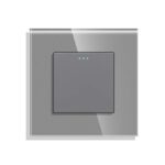 ELEKTRO SMART DESIGN LINE izmjenični mehanički prekidač s fluorescentnom indikacijom, sivi DL-M102-GY