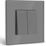 ELEKTRO SMART DESIGN LINE serijski mehanički prekidač s fluorescentnom indikacijom, sivi DL-M201-GY