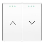 ELEKTRO SMART DESIGN LINE mehanički modul za prekidač za rolete i zavjese s fluorescentnom idikacijom, bijeli DL-86-CT-WT