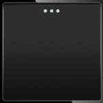 ELEKTRO SMART DESIGN LINE mehanički modul za jednopolni prekidač s fluorescentnom indikacijom, crni DL-86-1G1W-BK
