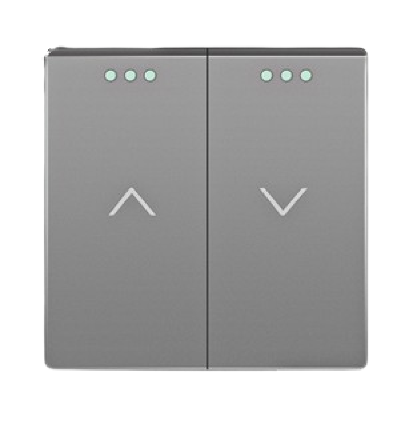 ELEKTRO SMART DESIGN LINE mehanički modul za prekidač za rolete i zavjese s fluorescentnom idikacijom, sivi DL-86-CT-GY ELEKTRO SMART DESIGN LINE mehanički modul za prekidač za rolete i zavjese s fluorescentnom idikacijom, sivi DL-86-CT-GY - Slika 1