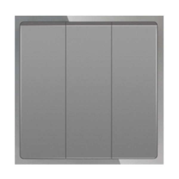ELEKTRO SMART DESIGN LINE mehanički modul za trostruki prekidač, sivi DL-86-3G1W-GY plain
