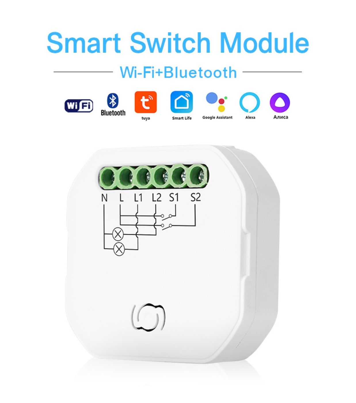 ELEKTRO SMART ELEKTRO SMART Wi-Fi modul za dvostruki dimer ES-SWD201N ELEKTRO SMART ELEKTRO SMART Wi-Fi modul za dvostruki dimer ES-SWD201N - Slika 1
