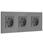 ELEKTRO SMART ELEKTRO SMART trostruka EU utičnica,16A, siva ES-3M1F-GY