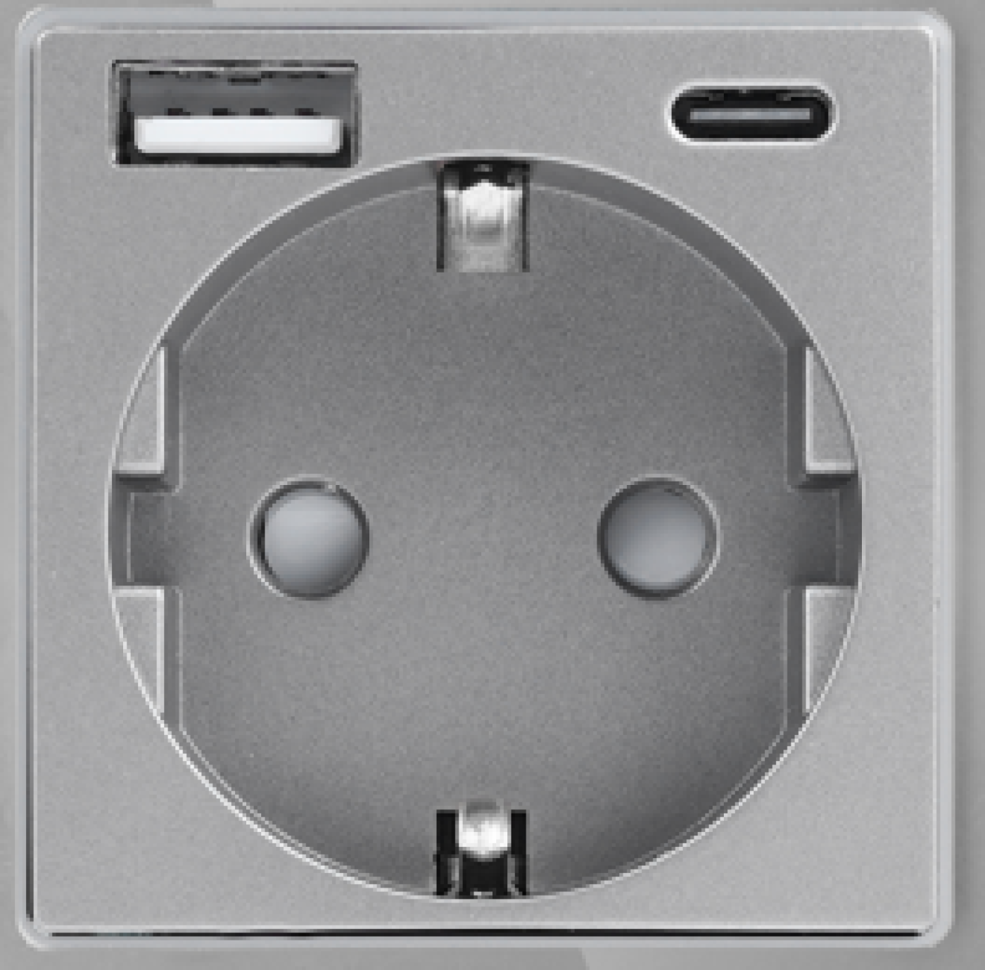 ELEKTRO SMART ELEKTRO SMART modul za jednostruku EU utičnicu tip F + punjač USB tip A i USB tip C 20W, sivi ES-86-1F&AC2.4-20W-GY ELEKTRO SMART ELEKTRO SMART modul za jednostruku EU utičnicu tip F + punjač USB tip A i USB tip C 20W, sivi ES-86-1F&AC2.4-20W-GY - Slika 1