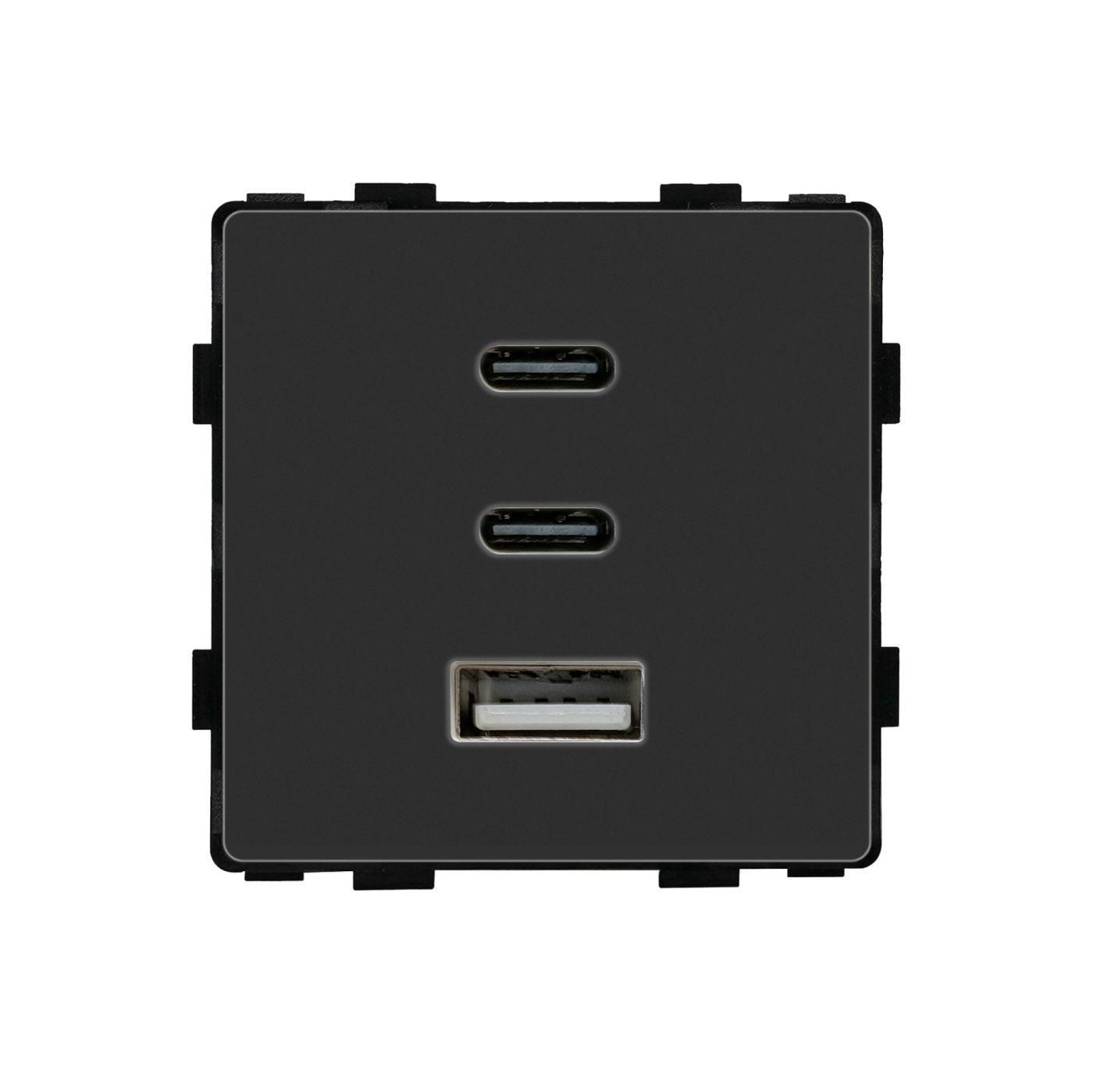 ELEKTRO SMART ELEKTRO SMART modul za utičnicu s brzim punjenjem, 65W, 1 tip A USB utor + 2 tip C USB utora, crni ES-86-FC65W-BK ELEKTRO SMART ELEKTRO SMART modul za utičnicu s brzim punjenjem, 65W, 1 tip A USB utor + 2 tip C USB utora, crni ES-86-FC65W-BK - Slika 1
