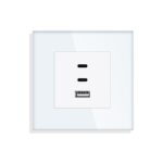 ELEKTRO SMART ELEKTRO SMART utičnica s brzim punjenjem, 65W, 1 tip A USB utor + 2 tip C USB utora, bijela ES-FC65W-WT