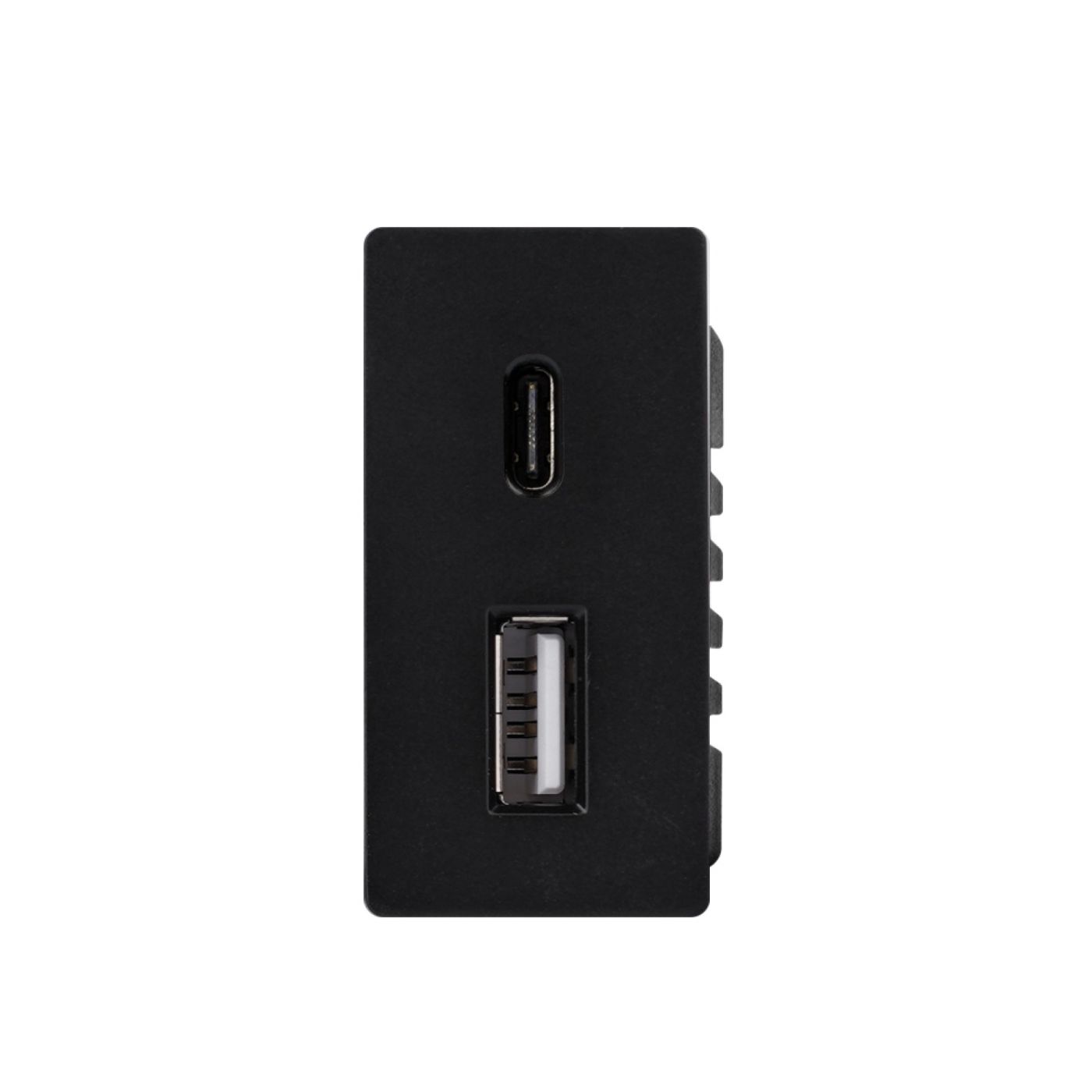 ELEKTRO SMART ELEKTRO SMART modul 1/2 za brzi punjač USB A+USB C, 20W, crni ES-1/2USBA+C-BK ELEKTRO SMART ELEKTRO SMART modul 1/2 za brzi punjač USB A+USB C, 20W, crni ES-1/2USBA+C-BK - Slika 1