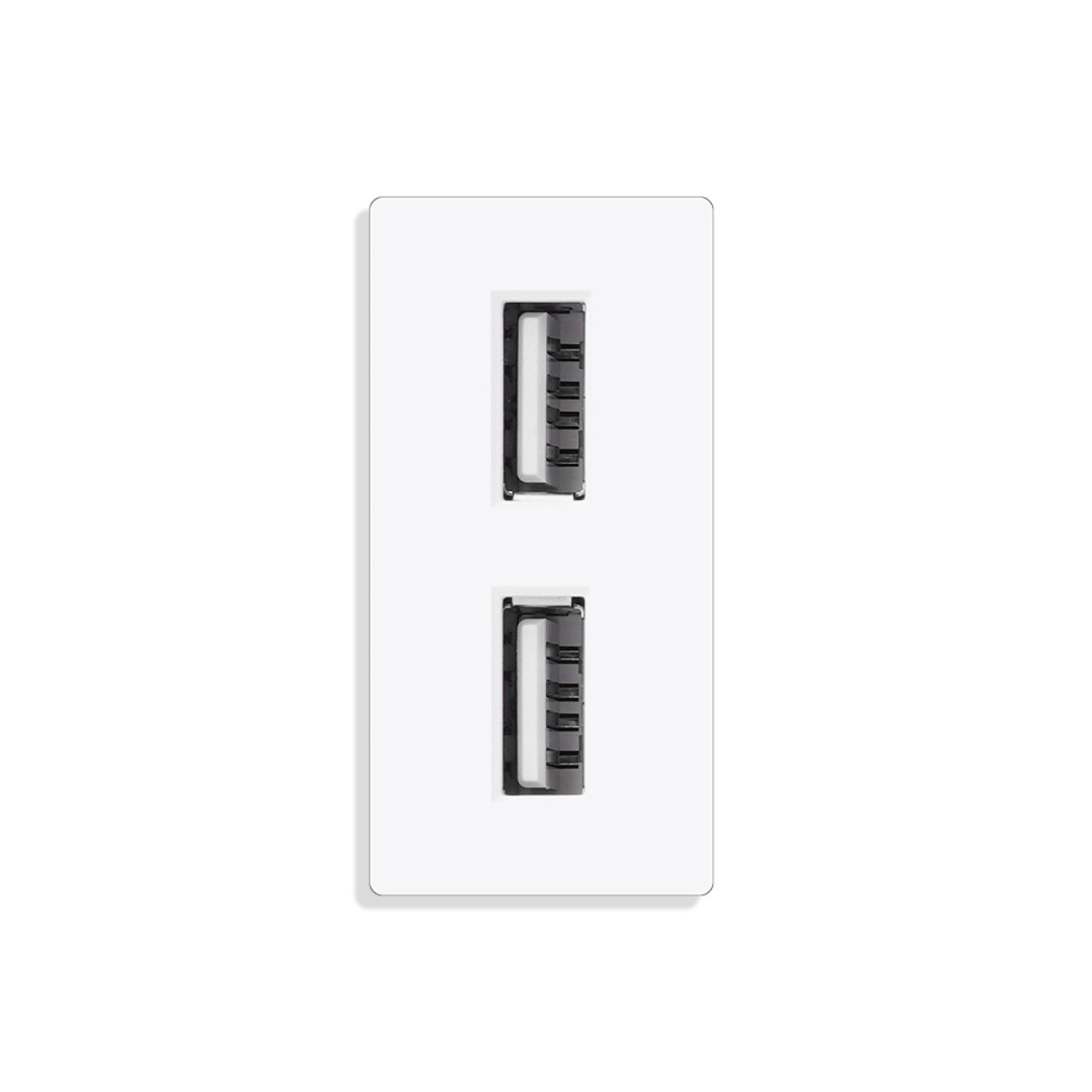 ELEKTRO SMART ELEKTRO SMART modul 1/2 brzi punjač 2xUSB A,5V 2.4A, bijeli ES-86-1/22USB52.4-WT ELEKTRO SMART ELEKTRO SMART modul 1/2 brzi punjač 2xUSB A,5V 2.4A, bijeli ES-86-1/22USB52.4-WT - Slika 1