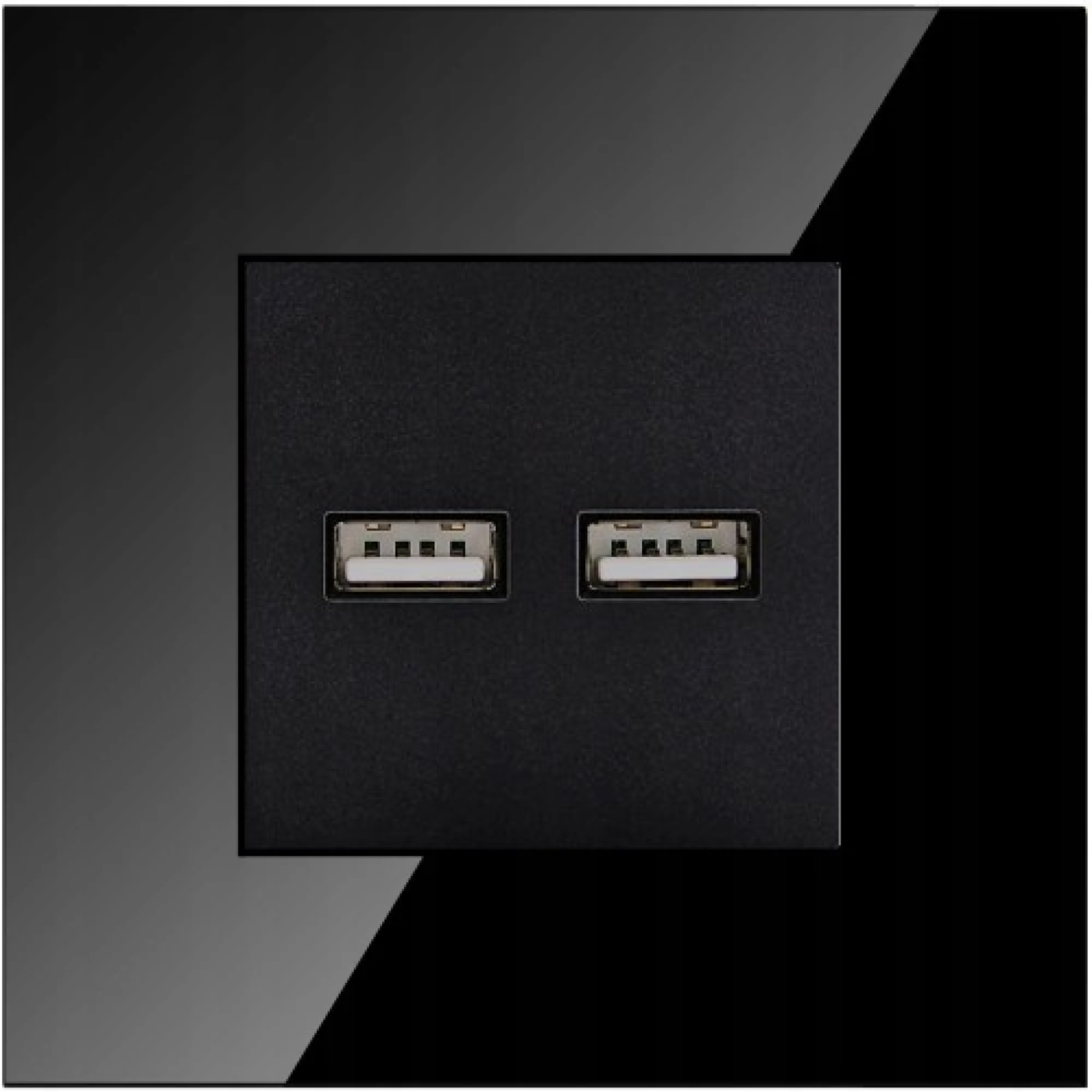 ELEKTRO SMART ELEKTRO SMART dvostruka utičnica USB tip A , 5V 3.1A, crna ES-USB53.1-BK ELEKTRO SMART ELEKTRO SMART dvostruka utičnica USB tip A , 5V 3.1A, crna ES-USB53.1-BK - Slika 1