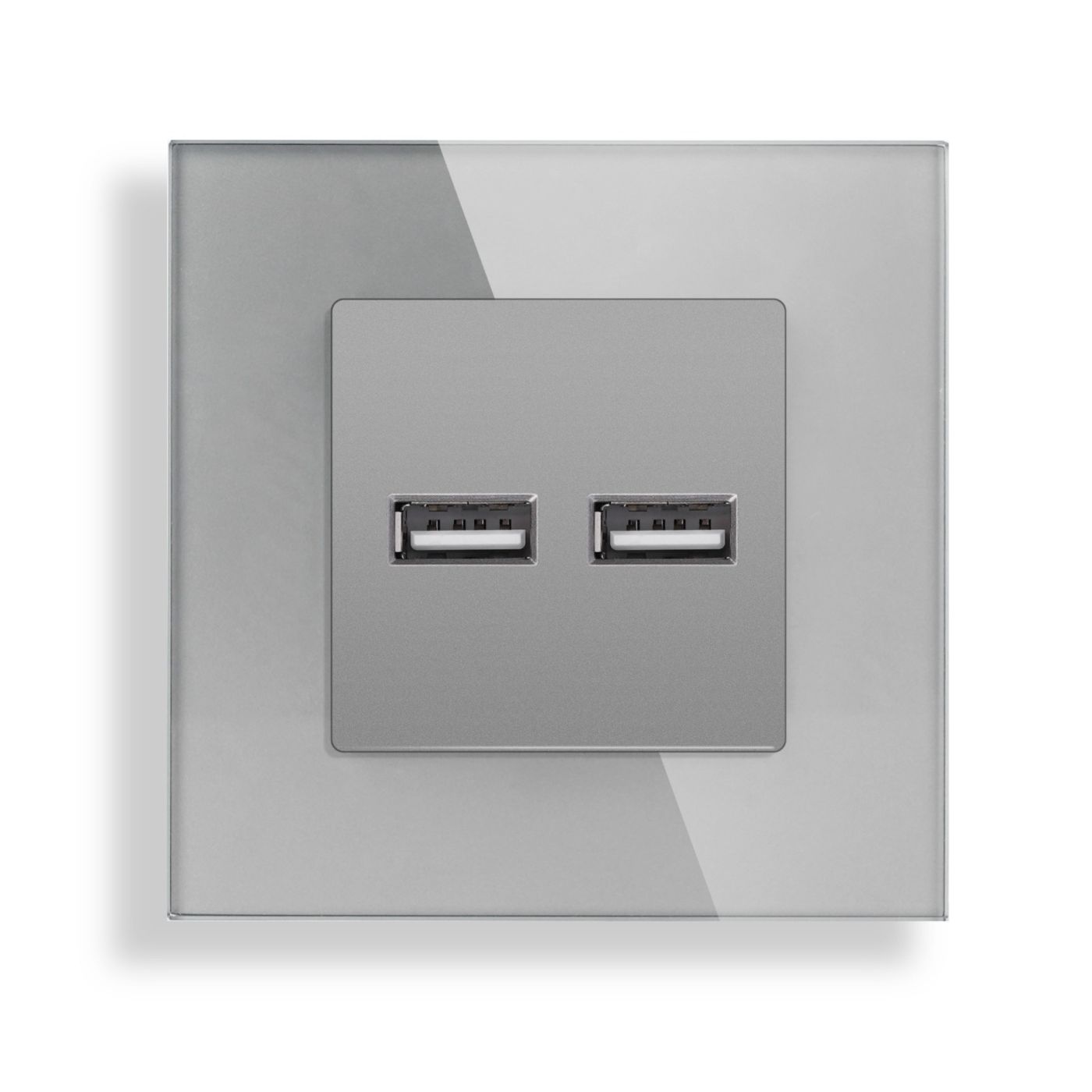 ELEKTRO SMART ELEKTRO SMART dvostruka utičnica USB tip A , 5V 3.1A, siva ES-USB53.1-GY ELEKTRO SMART ELEKTRO SMART dvostruka utičnica USB tip A , 5V 3.1A, siva ES-USB53.1-GY - Slika 1