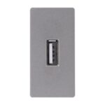 ELEKTRO SMART ELEKTRO SMART modul 1/2 za USB A konektor - samo za prijenos podataka, sivi ES-86-1/2USBD-GY