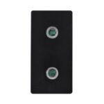ELEKTRO SMART ELEKTRO SMART modul 1/2 za slušalice, crni ES-86-HDPH-BK