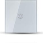 ELEKTRO SMART ELEKTRO SMART stakleni panel za prekidač za zvono s metalnim nosačem, bijeli ES-G86.DB-WT