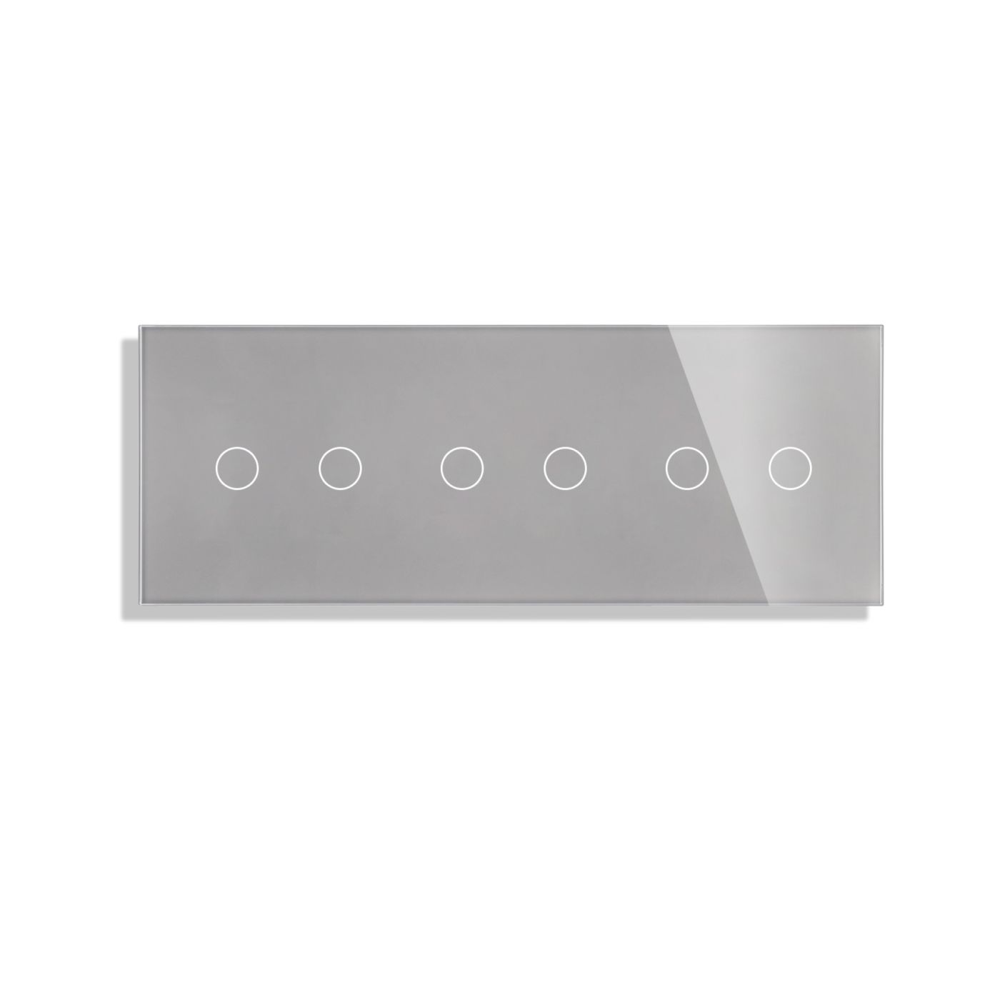ELEKTRO SMART ELEKTRO SMART stakleni panel za prekidače, 2+2+2 s metalnim nosačem, sivi ES-G228.3X2G-GY ELEKTRO SMART ELEKTRO SMART stakleni panel za prekidače, 2+2+2 s metalnim nosačem, sivi ES-G228.3X2G-GY - Slika 1