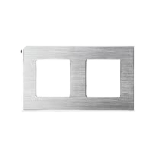 ELEKTRO SMART ELEKTRO SMART dvostruki aluminijski okvir za module s metalnim nosačem, sivi ES-A157.2F-GY