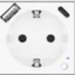 ELEKTRO SMART ELEKTRO SMART Wi-Fi modul za jednostruku EU utičnicu tip F + punjač USB tip A i USB tip C 20W, bijeli ES-86-WF1F-20WA&C-WT