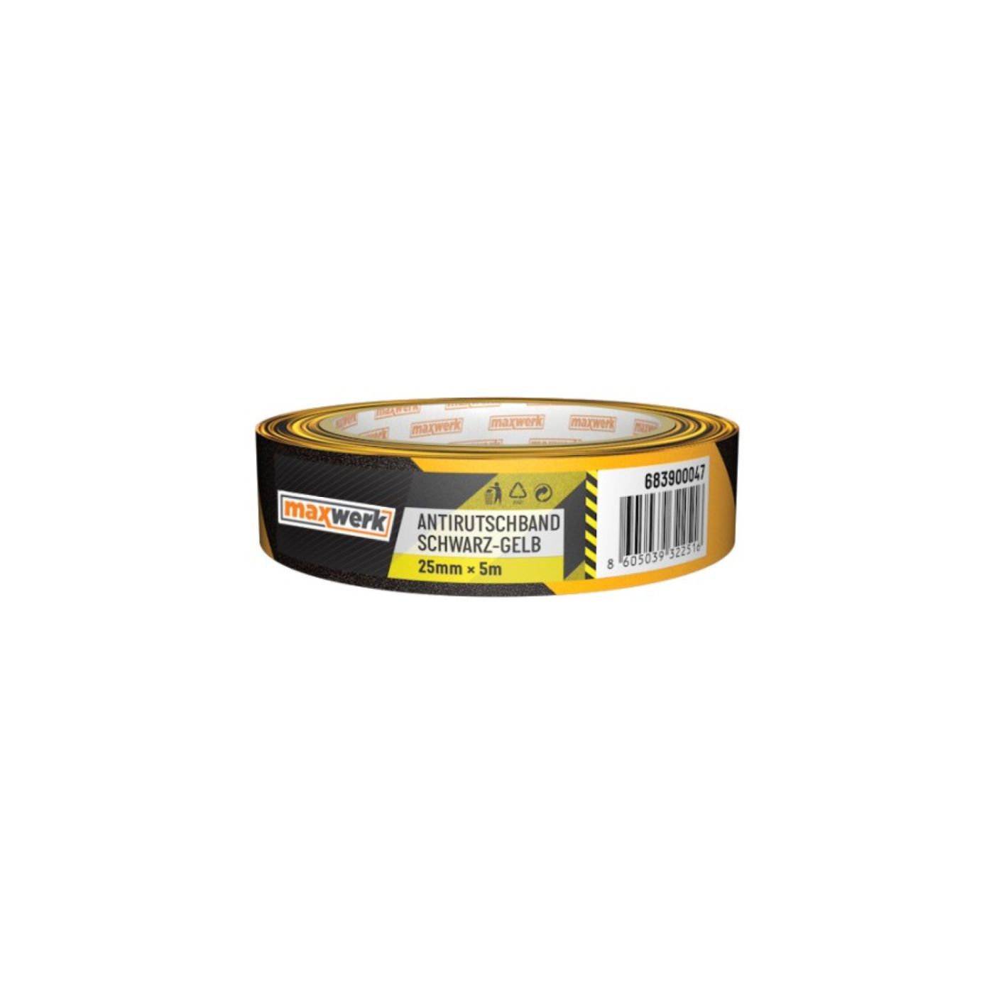 KSA ELEKTROPROFI Protuklizna samoljepljiva traka 25mm x 5m žuto-crna BO683900047 KSA ELEKTROPROFI Protuklizna samoljepljiva traka 25mm x 5m žuto-crna BO683900047 - Slika 1