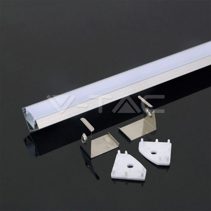 V-TAC Aluminijski profil - 200cm, bijelo kućište 3364 V-TAC Aluminijski profil - 200cm, bijelo kućište 3364 - Slika 1