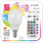 Avide Pametna sijalica, LED 4.9W, E14, RGB+W, 2700K, daljinski - Smart LED Mini Globe 4.9W