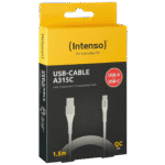 (Intenso) USB kabl za smartphone, USB-A to USB type C, 1.5 met. - USB-Cable A315C
