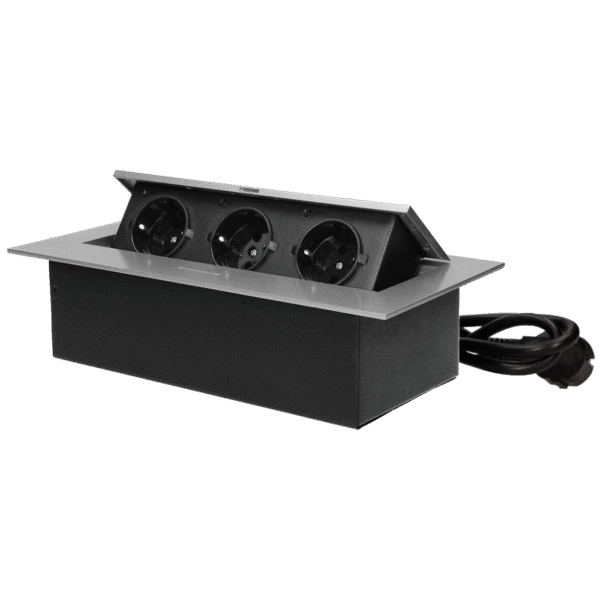 Orno Produžni kabel sa 3 x Schuko utičnice, ugradbena - OR-GM-9037(GS)/G
