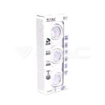 V-TAC LED spot žarulje s kućištem - 5W GU10 SMD bijelo kućište 4000K 3kom/pak 8882