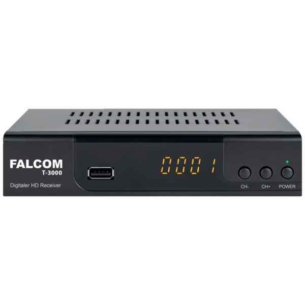 Falcom Prijemnik zemaljski, DVB-T/T2/C, HEVC, HDMI, USB - T-3000