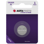 AgfaPhoto Baterija litijska CR1620, 3V dugmasta, blister pak. 1 kom. - APCR1620 B1