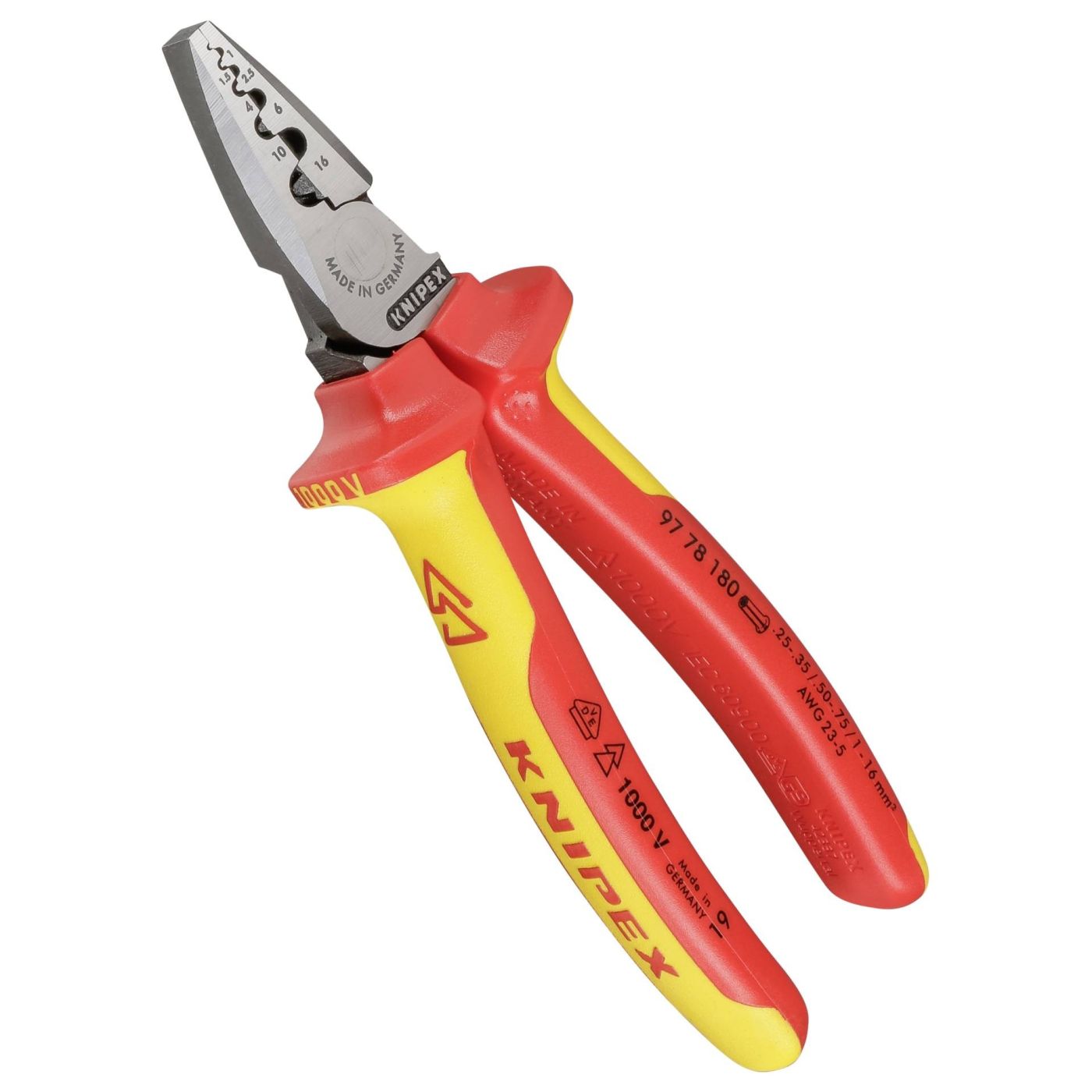 KNIPEX KNIPEX kliješta za krimpanje za krajnje čahure (ferule) D437649 KNIPEX KNIPEX kliješta za krimpanje za krajnje čahure (ferule) D437649 - Slika 1