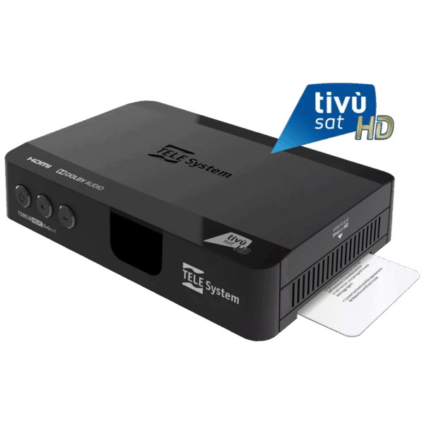 TELE System Prijemnik satelitski, DVB-S/S2 sa tivùsat smart karticom - TS9018 HD + Tivusat karte